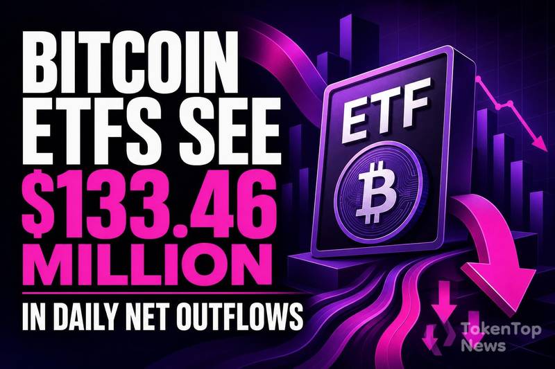 Bitcoin ETFs See $133.46 Million in Daily Net Outflows