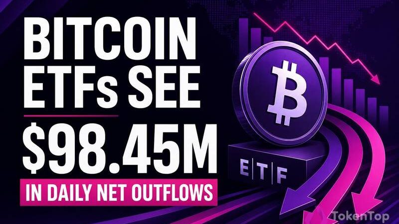 Bitcoin ETFs See $98.45M in Daily Net Outflows