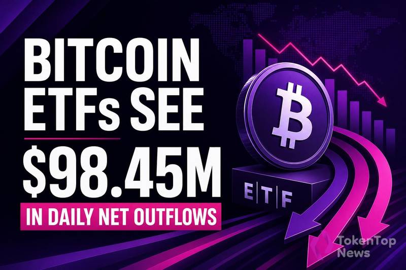 Bitcoin ETFs See $98.45M in Daily Net Outflows