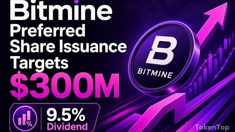Bitmine Preferred Share Issuance Targets $300M With 9.5% Dividend