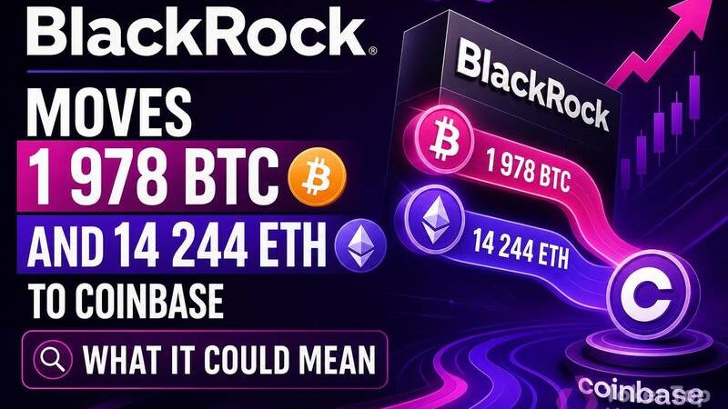 BlackRock Moves 1,978 BTC and 14,244 ETH to Coinbase: What It Could Mean