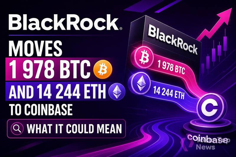 BlackRock Moves 1,978 BTC and 14,244 ETH to Coinbase: What It Could Mean