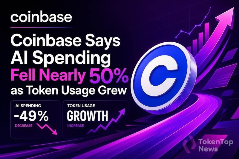 Coinbase Says AI Spending Fell Nearly 50% as Token Usage Grew