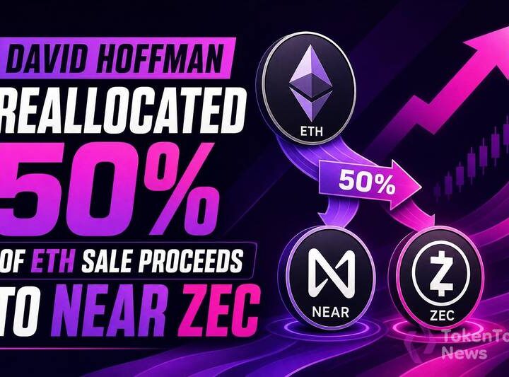 David Hoffman Reallocated 50% of ETH Sale Proceeds to NEAR, ZEC