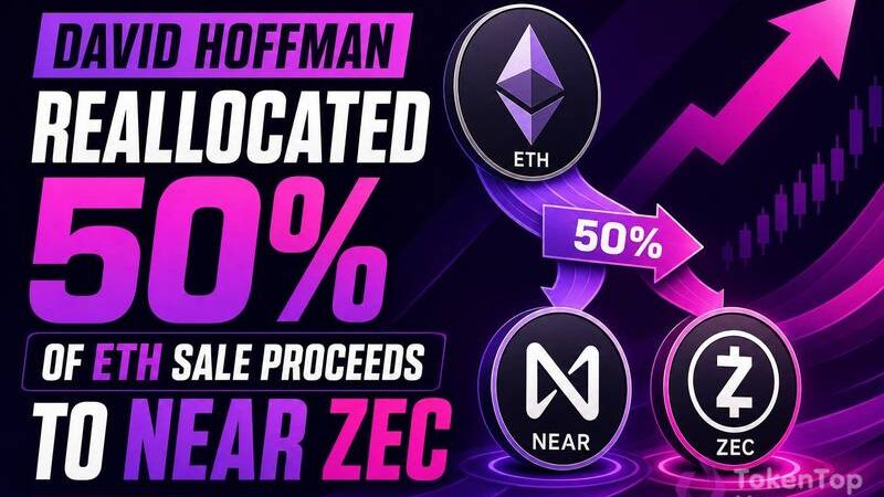 David Hoffman Reallocated 50% of ETH Sale Proceeds to NEAR, ZEC