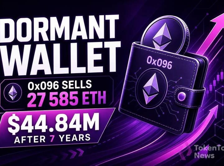 Dormant Wallet 0x096 Sells 27,585 ETH for $44.84M After Seven Years