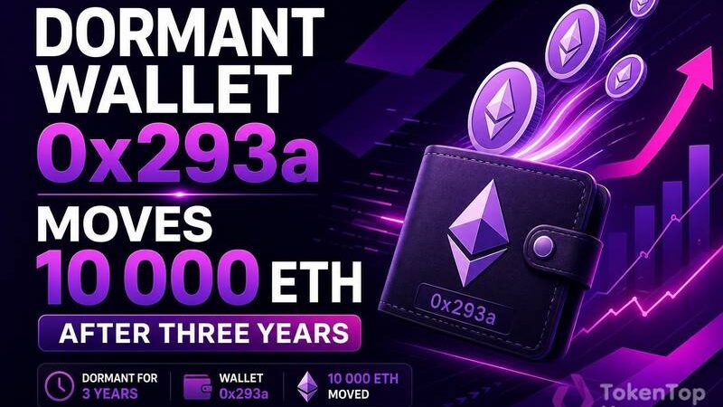 Dormant Wallet 0x293a Moves 10,000 ETH After Three Years