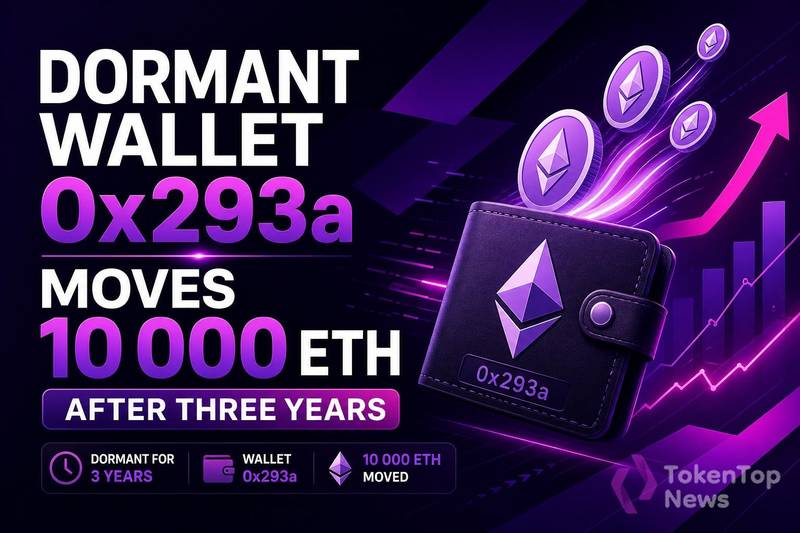 Dormant Wallet 0x293a Moves 10,000 ETH After Three Years