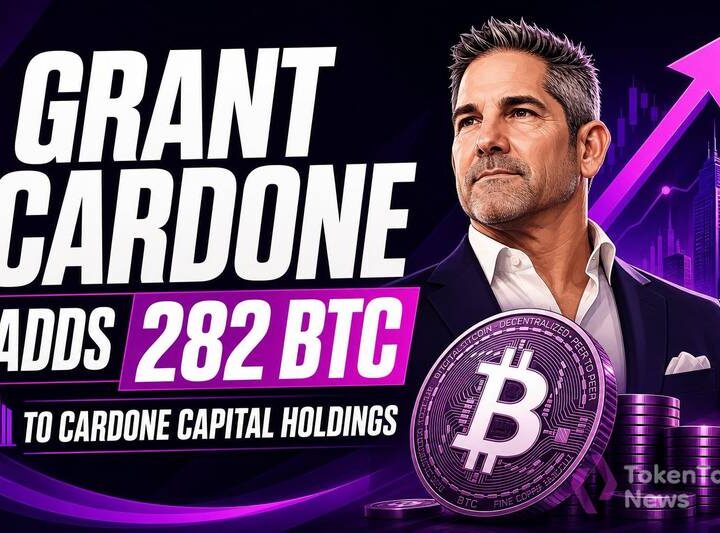 Grant Cardone Says Cardone Capital Is Adding 282 BTC to Its Bitcoin Holdings