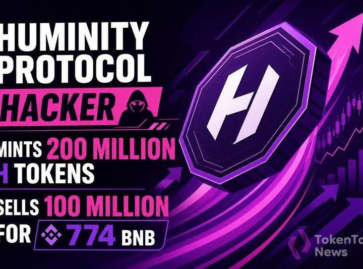 Huminity Protocol Hacker Mints 200 Million H Tokens, Sells 100 Million for 774 BNB