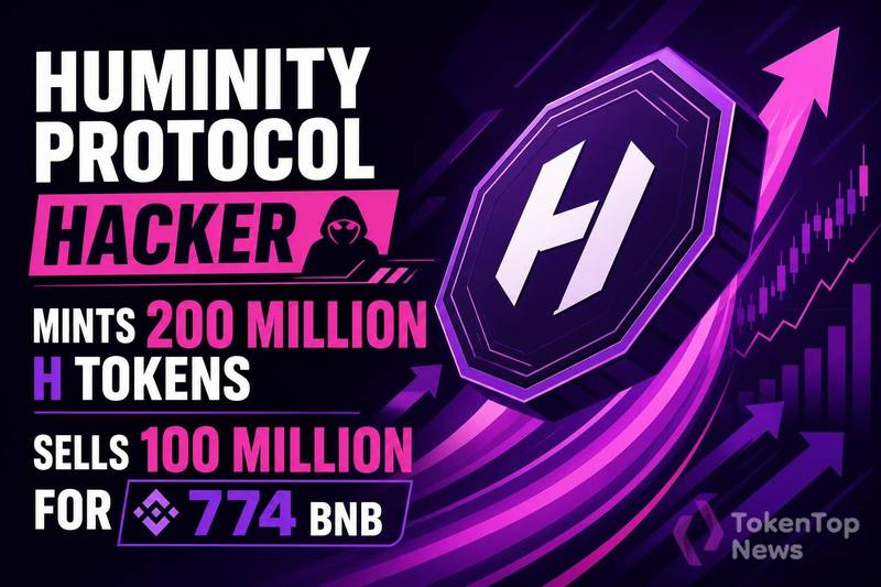 Huminity Protocol Hacker Mints 200 Million H Tokens, Sells 100 Million for 774 BNB