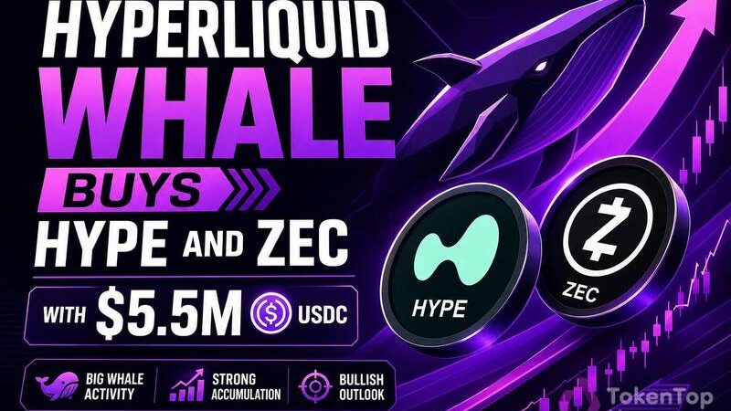 HyperLiquid Whale Buys HYPE and ZEC With $5.5M USDC