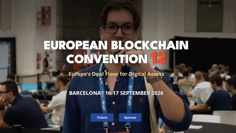 European Blockchain Convention returns to Barcelona as institutional capital moves to the centre of the digital asset market