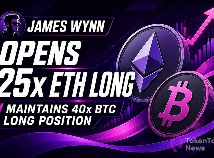 James Wynn Opens 25x ETH Long, Maintains 40x BTC Long Position