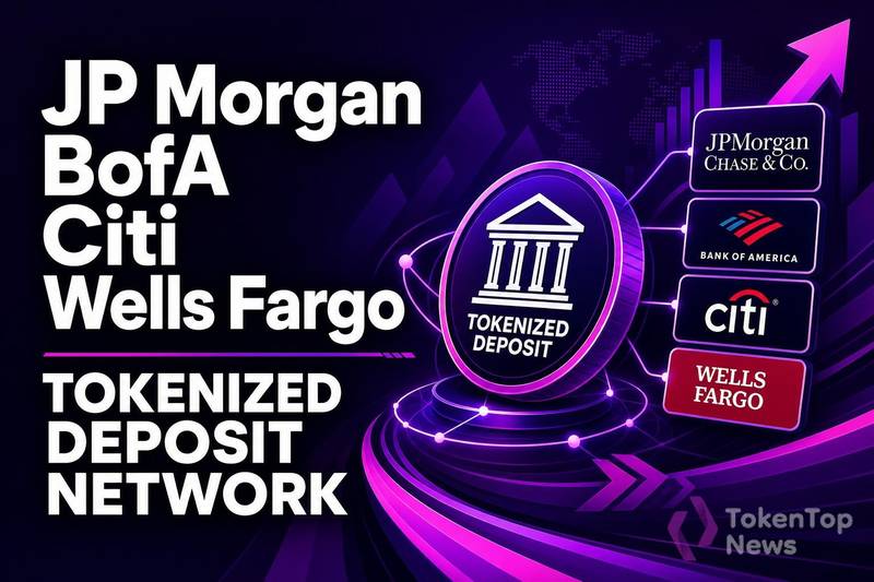 JP Morgan, BofA, Citi, Wells Fargo Tokenized Deposit Network