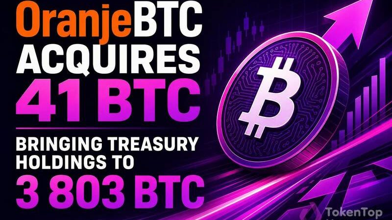OranjeBTC Acquires 41 BTC, Bringing Treasury Holdings to 3,803 BTC