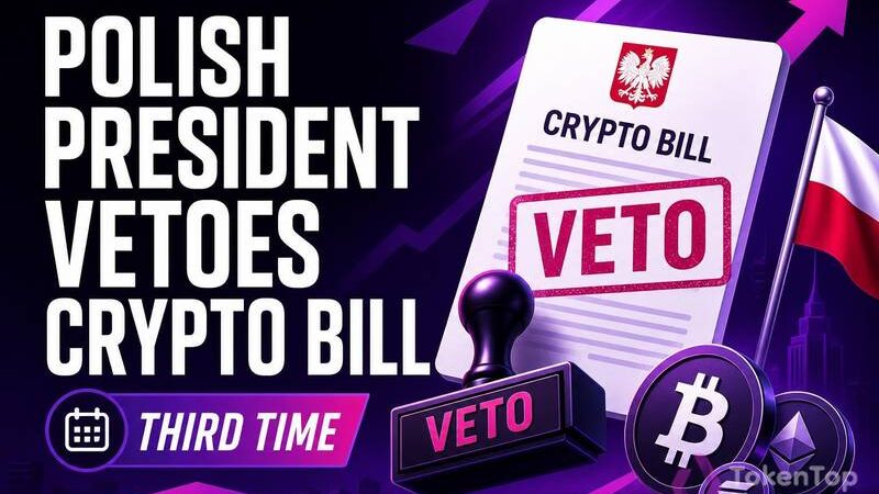 Polish President Vetoes Crypto Bill for Third Time