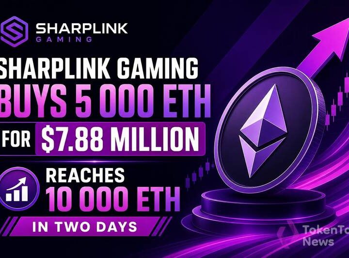 SharpLink Gaming Buys 5,000 ETH for $7.88 Million, Reaches 10,000 ETH in Two Days