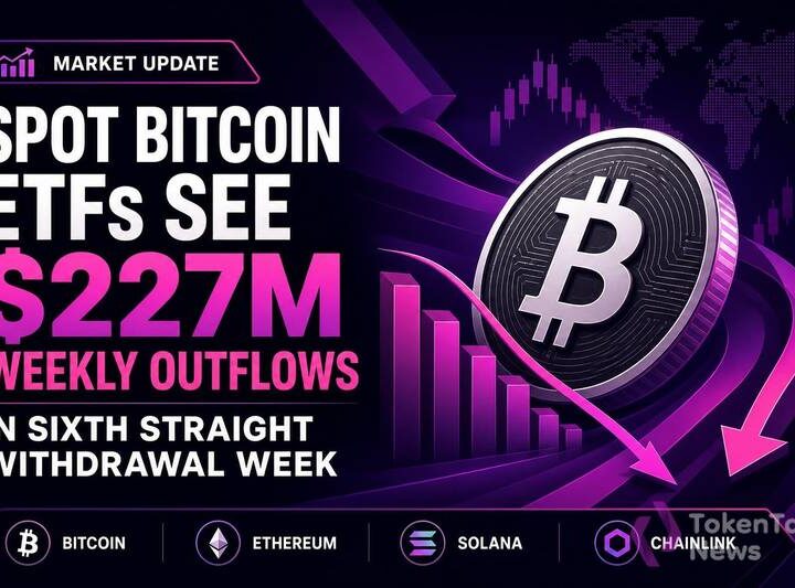 Spot Bitcoin ETFs See $227M Weekly Outflows in Sixth Straight Withdrawal Week