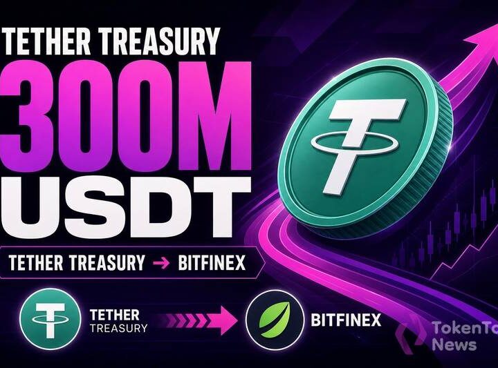 Tether Treasury Transfers 300 Million USDT to Bitfinex