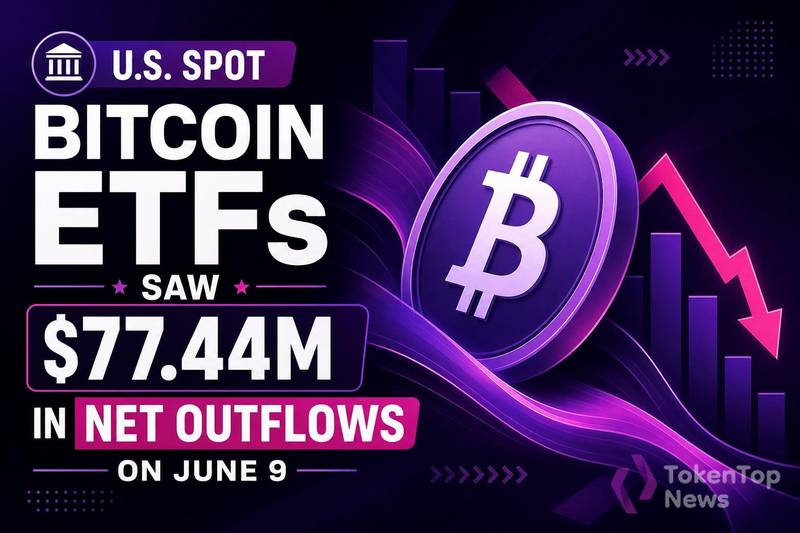 U.S. Spot Bitcoin ETFs Saw $77.44M in Net Outflows on June 9