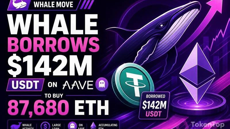 Whale Borrows $142M USDT on Aave to Buy 87,680 ETH