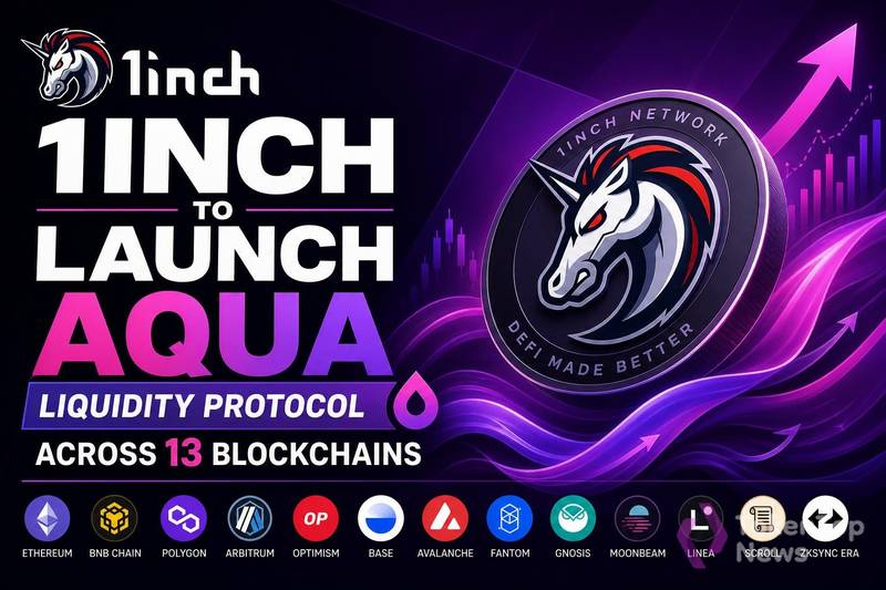 1inch to Launch Aqua Liquidity Protocol Across 13 Blockchains