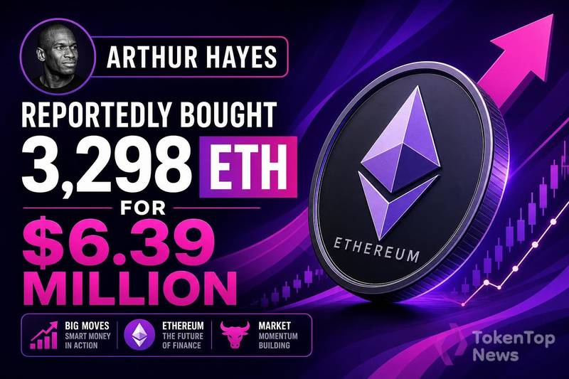 Arthur Hayes Reportedly Bought 3,298 ETH for $6.39 Million