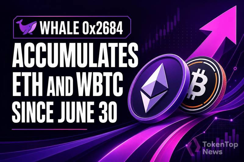 Whale 0x2684 Accumulates ETH and WBTC Since June 30