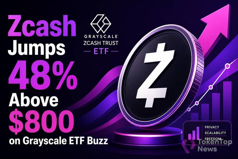 Zcash Jumps 48% Above $800 on Grayscale ETF Buzz